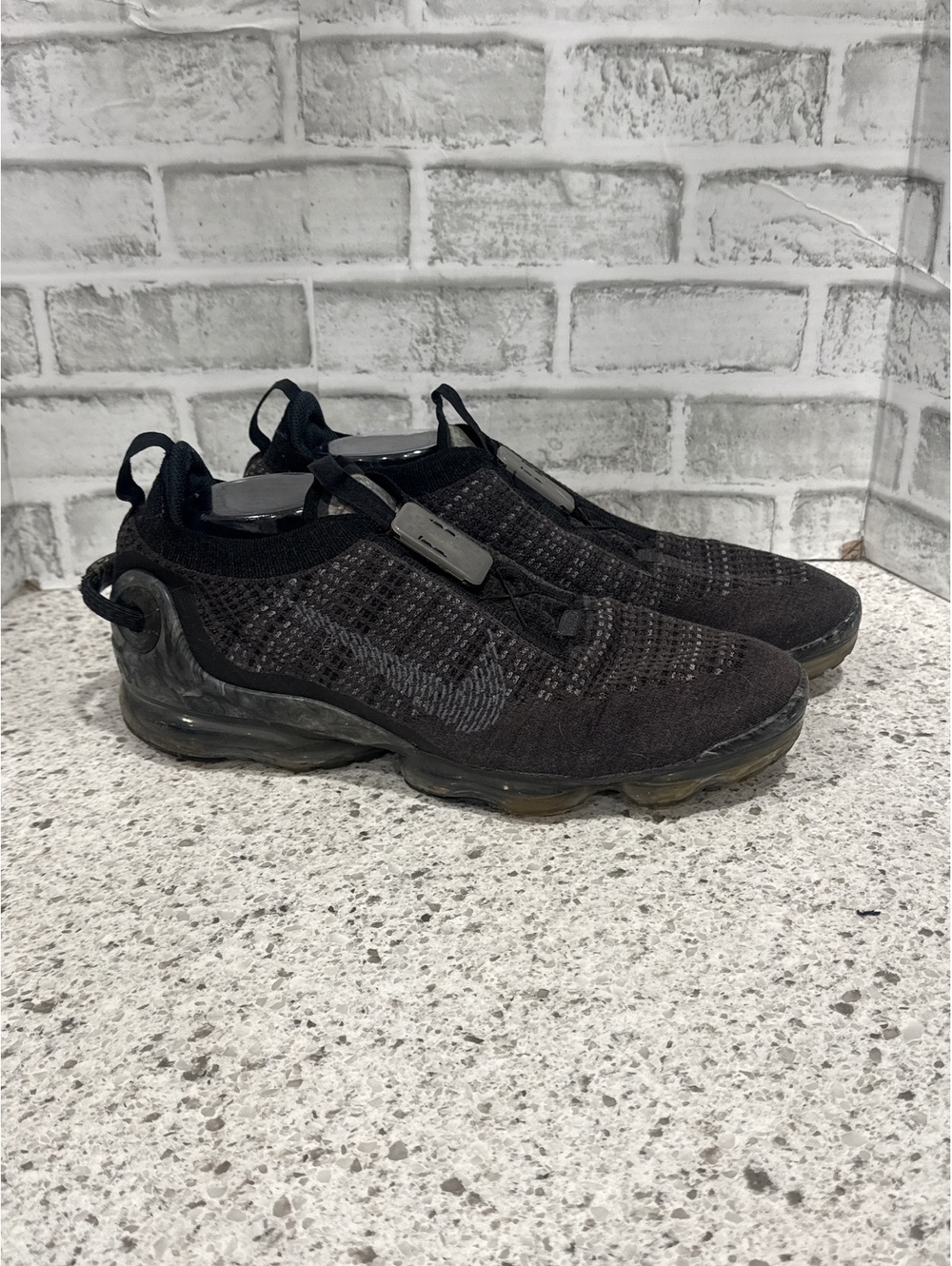 Nike Air VaporMax 2020 Flyknit Black & Grey Sneakers, Size 13